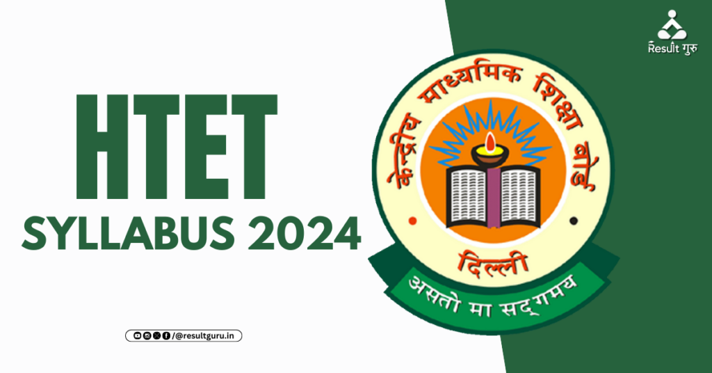 HTET Syllabus 2024 PDF