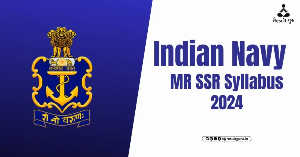 Indian Navy MR SSR Syllabus