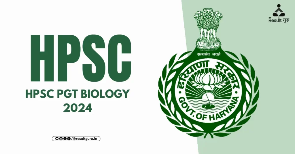 HPSC PGT Biology Syllabus 2024