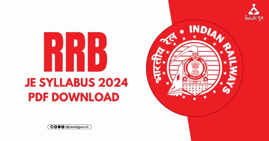 rrb je syllabus pdf download