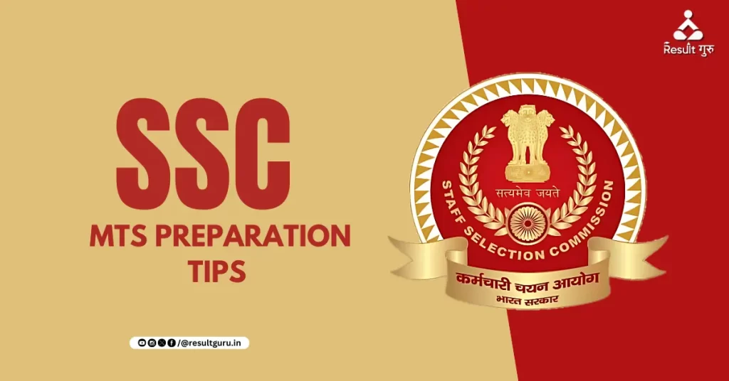 SSC MTS Preparation Tips 2024