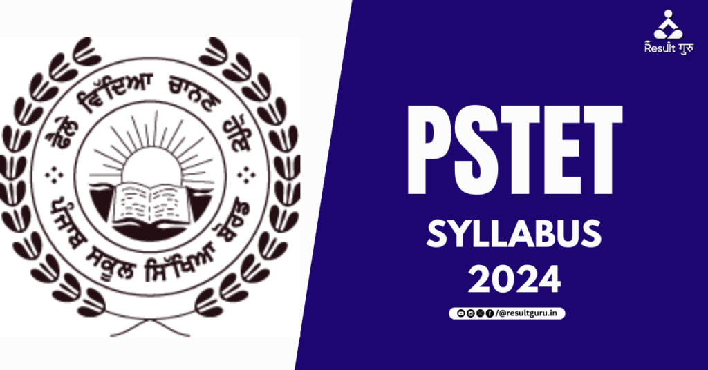 PSTET Syllabus 2024