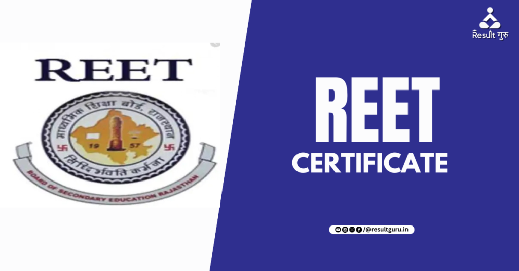 REET Certificate Validity